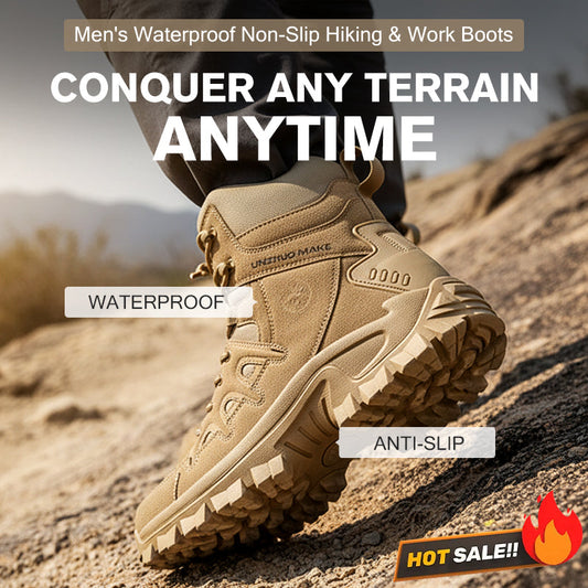 ✈ FREE UK DELIVERY🚀Men's Waterproof Non-Slip Hiking & Work Boots