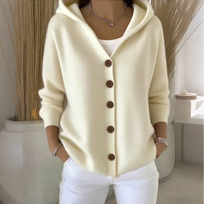 ⏳Limited-time 50% off⏰Women's Hooded Button-Up Knit Cardigan🧥🌈