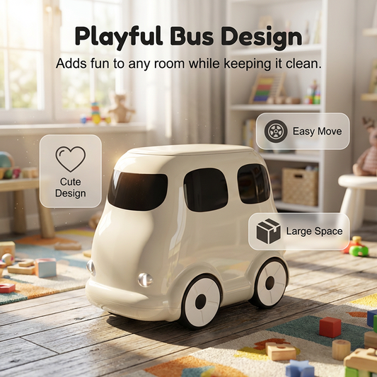 ✈ FREE UK DELIVERY🚀Baby Bus Movable Trash Can