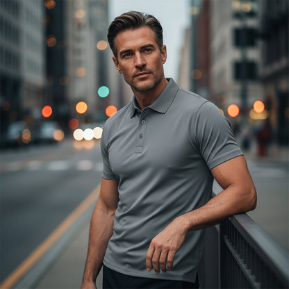 📢📢BIG SALE !!⏰67 % OFF !!Men's Quick-Dry Short-Sleeve Lapel T-Shirt