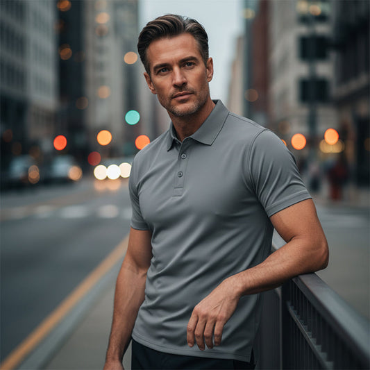 📢📢BIG SALE !!⏰67 % OFF !!Men's Quick-Dry Short-Sleeve Lapel T-Shirt