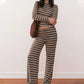 👚 65% OFF FLASH SALE ! ⚡ Women's Striped Knit 2-Piece Set – Soft Stretch Knit Fabric, Classic Striped Pattern, Effortless Matching & Versatile 🧶