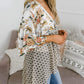 🔥Summer Hot Sale 60% Off!!✨Women's Floral Kimono Ruffle Sleeve Tie Cardigans Flowy Boho Loose Cover Ups