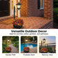 💗LAST DAY SALE 50% OFF⚡ Outdoor Solar Garden Light with Planter Base – Vintage Warm Glow, All-Weather Iron Design & Dual Function 🌸🌙