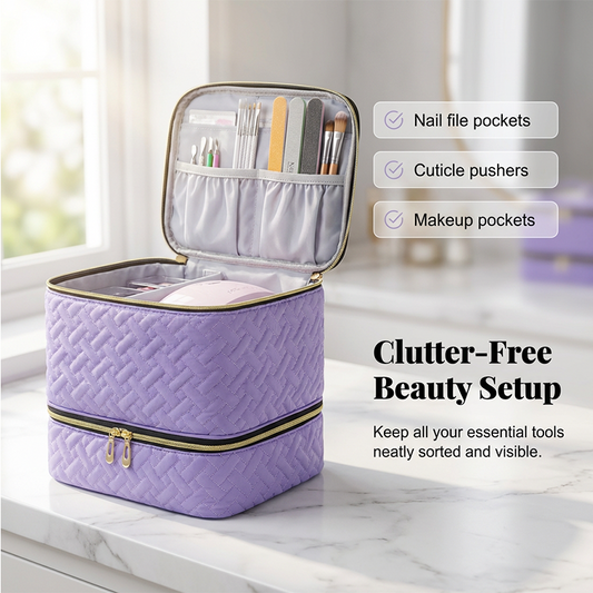 🔥50％ OFF🔥Double-Layer Large Capacity Makeup Bag