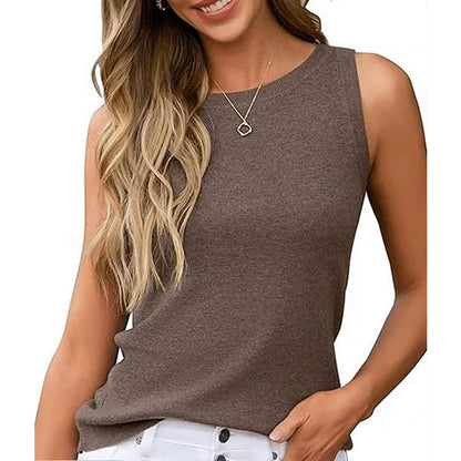 📢📢40% OFF !! ⏰Women's Knitted Casual Tank Top— Free Shipping For Two Pieces