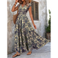 🌸 LIMITED-TIME 50% OFF! 👗 Women's V-Neck Floral Smocked Maxi Dress – Elegant, Bohemian, Lightweight 🦋