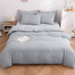🛏️ 50% OFF NOW! ✨ Luxury Seersucker Textured Bedding 4-Piece Set – Cool, Stylish & Perfect for All Seasons 🛌