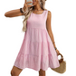 💖LAST DAY SALE 60% OFF💖Women’s Casual Sleeveless Plaid A-Line Dress