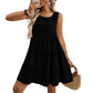 💖LAST DAY SALE 60% OFF💖Women’s Casual Sleeveless Plaid A-Line Dress