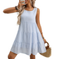 💖LAST DAY SALE 60% OFF💖Women’s Casual Sleeveless Plaid A-Line Dress