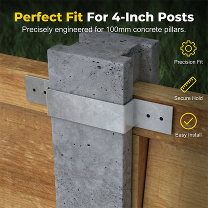 Heavy-Duty Z-Brackets for Wood Fencing