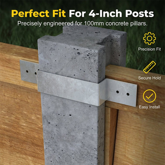 Heavy-Duty Z-Brackets for Wood Fencing