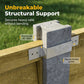 Heavy-Duty Z-Brackets for Wood Fencing