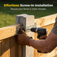 Heavy-Duty Z-Brackets for Wood Fencing