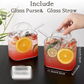 Handbag-Shaped Glass Cup with Handles