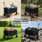 🚚🏕️50% OFF! Heavy-Duty Collapsible Wagon Cart – 130L Capacity, 80kg Load & All-Terrain Wheels