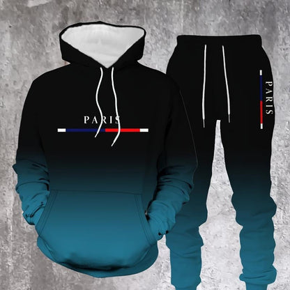 🔥Spring Hot sale ＆ 50% OFF🔥Men's Gradient Tracksuit Set - Hoodie and Sweatpants✈ FREE UK DELIVERY🚀