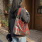 Women's Plaid PVC Tote Bag