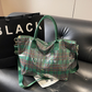 Women's Plaid PVC Tote Bag