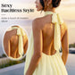 🥳2026 HOT SALE🥳💞50K+ SOLD!💕🌸 50% OFF! Women’s Halter Mini Dress – Relaxed forgiving fit, drapes beautifully. Striking backless style keeps you cool. Dress up or down with ease. Sizes S-2XL. 👗✅