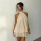 🥳2026 HOT SALE🥳💞50K+ SOLD!💕🌸 50% OFF! Women’s Halter Mini Dress – Relaxed forgiving fit, drapes beautifully. Striking backless style keeps you cool. Dress up or down with ease. Sizes S-2XL. 👗✅