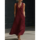 👗 50% OFF NOW! 🌼 2026 New Arrival –Women's Sleeveless V-Neck Maxi Dress with Pockets 🌸