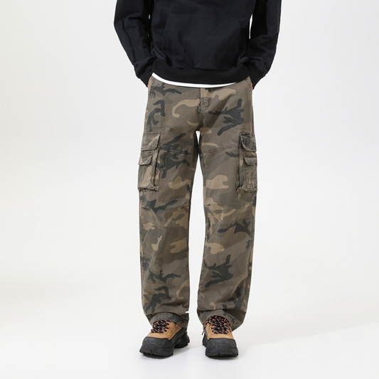 ✈ FREE UK DELIVERY🚀Men's Relaxed Fit Camo Cargo Pants