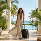 Women's Sleeveless V-Neck Wide-Leg Jumpsuit