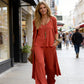 Women's 3-Piece Flowy Loungewear Set