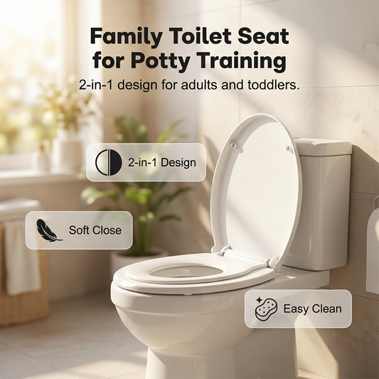 2-in-1 Adult & Child Toilet Seat