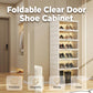 🥾50% OFF !!!⏰Foldable Installation-Free Shoe Cabinet with Clear Doors