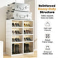 🥾50% OFF !!!⏰Foldable Installation-Free Shoe Cabinet with Clear Doors