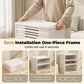 🥾50% OFF !!!⏰Foldable Installation-Free Shoe Cabinet with Clear Doors