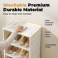 🥾50% OFF !!!⏰Foldable Installation-Free Shoe Cabinet with Clear Doors