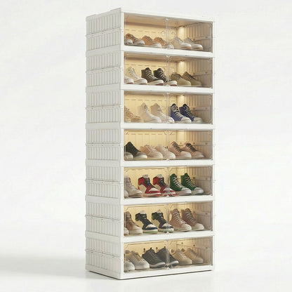 🥾50% OFF !!!⏰Foldable Installation-Free Shoe Cabinet with Clear Doors