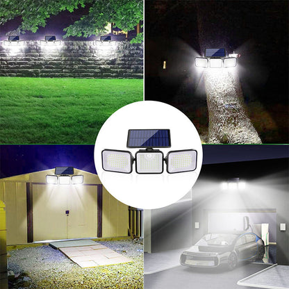 📢📢30% OFF !! ⏰3-Head Solar Security Light with Motion Sensor