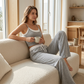 Wide Leg Sweatpants and Tank Top Outfit
