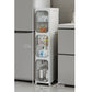🔥 50% OFF! ✨Narrow Storage Cabinet with Wheels– 1–5 Layers, Wheels & Magnetic Door | Stackable Organizer for Kitchen, Bathroom & Bedroom 🗄️