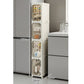 🔥 50% OFF! ✨Narrow Storage Cabinet with Wheels– 1–5 Layers, Wheels & Magnetic Door | Stackable Organizer for Kitchen, Bathroom & Bedroom 🗄️