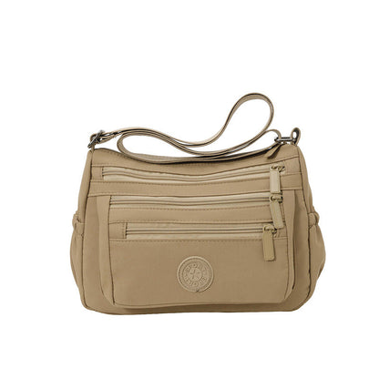 Lightweight Nylon Multi-Pocket Crossbody Bag