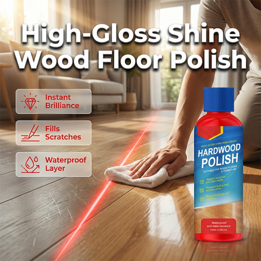 💐 Last Day Special Price £9.99 ! 🔥Buy 2 Get 1 Free🎁Gloss Wood Floor Polish – Instant Mirror Shine ✨🪵【Limited Offer】