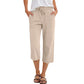 ✨Summer Hot Sale✨Women's Cotton-Linen Blend Cropped Pants