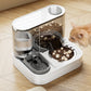 ⏰49% OFF🐱🐶2-in-1 Pet Feeder with Auto Water Dispenser – Food & Fresh Water in One, Non-Slip & Easy to Clean🐾🏠