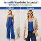 💙✨ LIMITED-TIME 50% OFF! Women’s Strapless Pleated Peplum Top & Wide-Leg Pants Set – Flattering Waist, Breathable Comfort & Elegant Evening Style