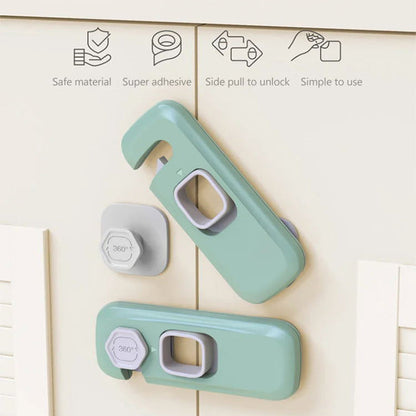🚨 LIMITED-TIME 50% OFF! 🔒 Multifunctional Child Proof Refrigerator Locks – Secure, Invisible, Simple Install ✨