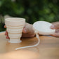 Silicone Collapsible Travel Cup with Lid & Lanyard