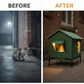 📢📢50% OFF !!⏰ 🐈 All-Weather Elevated Outdoor Cat House – Waterproof Oxford Cloth, Thermal Aluminum Lining & Foldable Design 🌧️