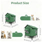 📢📢50% OFF !!⏰ 🐈 All-Weather Elevated Outdoor Cat House – Waterproof Oxford Cloth, Thermal Aluminum Lining & Foldable Design 🌧️