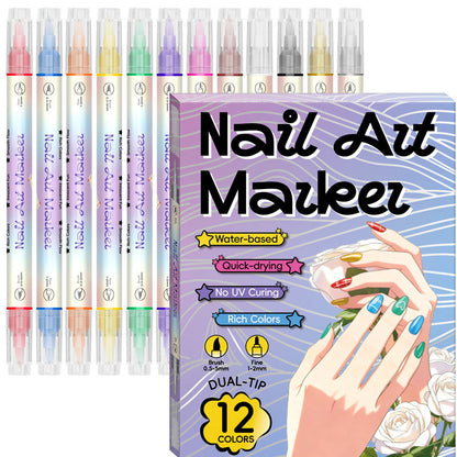 ✍️ 50% OFF! 💅 Nail art pen with a 2-in-1 tip – Precise lines & details – Perfect for at home or on the go – Clean, professional nail art with minimal effort ✨